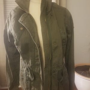 NWT Hollister Stretch Twill Shirt Jacket